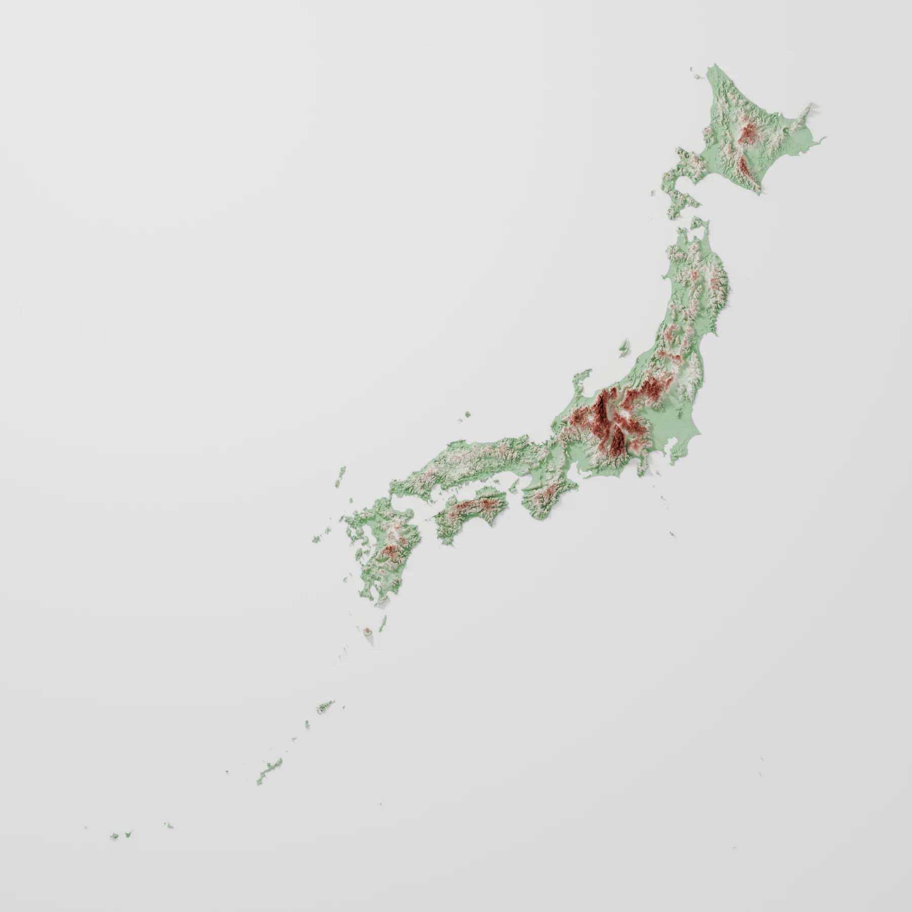 日本の地形図